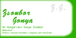 zsombor gonya business card